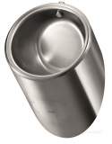 Delabie Rnd Wall Mounted Urinal Top Inlet 304 Stainless Steel Satin