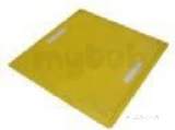 Safety Cross 1080 X 1080 Plain Yellow