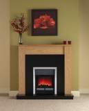 Abbey Arched Led Electric Fire-black