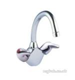 L526 Chrome Plated Leger Monobloc Sink Mixer C/w