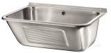 Delabie Wall Mtd Trough L655 304 Polished Satin Stainless Steel