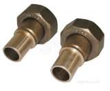 1inch X 22mm Gas Meter Union C-w Wash Pair