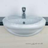 WAVE WA4621 ONE TAP HOLE Semi-Countertop Basin WH WA4621WH