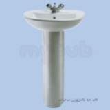 Entice En4212 575mm Two Tap Holes Basin Wh En4212wh