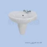 Galerie Optimise Left Hand O/set One Tap Hole Basin Wh Gp4421wh