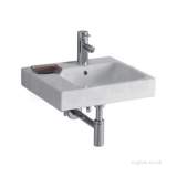 3D Washbasin 500x485 with LEFT HAND Shelf 1 Tap 3D4441WH