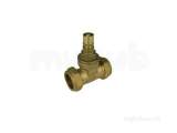 22mm Brass Lockshield C X C Gate Valve