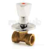 Prestex 89 Conc Chrome Plated Brass Stop Valve 1/2