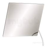 Delabie Adjustable Mirror 600 X 500mm With White Nylon Handle