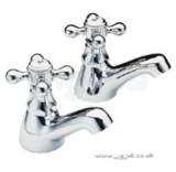 Mercia Traditional 1/2 Inch Basin Tap Pair Cp