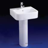 IDEAL STANDARD SQUARE E3100 500 X 450MM ONE TAP HOLE BASIN WHITE