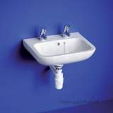 ARMITAGE SHANKS Portman 21 Basin 50CM WHITE OF plus CHN 2TH