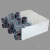 10port Dist Box 160mm X 75mm Round Conns