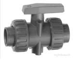 AVF UPVC 111F D/U BALL VALVE FPM 1.1/2