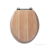 Axis 8065li Toilet Seat Limed Oak Chrome