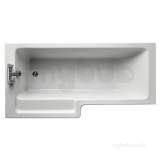 Ideal Standard Tempo E2594 Cube 1700 Right Hand No Tap Holes Shower Bath Wh
