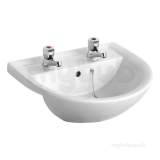 Armitage Shanks Sandringham 21 E8959 500mm Two Tap Holes Semi Countertop Basin Wht