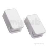 B-smart Towelclick Square White Set Of 2 Pa110122