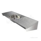 1800 Sink Single Central Bowl And Double Drainer 0t Htm64 St B Ps4152ss