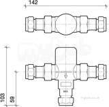 Mixing Valve 15mm Thermostatic Tmv2 And 3 Sf1337xx