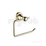 1901 Toilet Roll Holder Brass Gold Plated N2 Roll G
