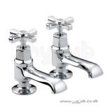 Bristan Art Deco Basin Taps Pair Cp