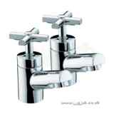 Bristan Quadrant Bath Taps Chrome Plated Qt 3/4 C