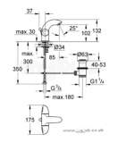 Grohe Grohe Aria 21091 Basin Mixer 21091000