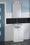 Aquis 560 White 2 Door Unit And Basin