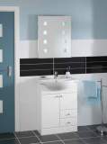 Related item Aquis 660 White 2 Door Unit And Basin