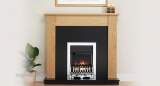 Be Modern 44 Inch Linden Suite Satin Oak Blk Bk