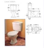 Ideal Standard Wesley/avon Pan With Lever Flush Cistern And Tivoli 2 Seat