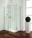 Coram Gl Pillar Shower End Panel 700mm Chrome/clear