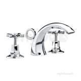 Bristan Art Deco 3 Hole Basin Mixer