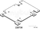 Honeywell 220738a Modutrol Adaptor Shaft Brkt