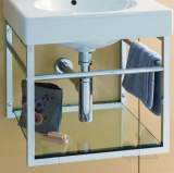 Ideal Standard Lagaro T/rail Chrome And Shelf 50 Sqr Basin