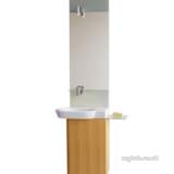 Ideal Standard N1182 46cm Mirror And Lightand Left Hand Basin Mix Wh