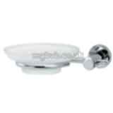 Thames Ath004cp Glass Soap Dish And Holder
