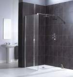 Fen1012aqu Polished Silver Shine Clear Glass Bath Screen 1900x900mm