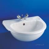 Armitage Shanks S245901 White Sandringham 50 Cm Semi-countertop Wash Basin 2 Tapholes