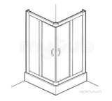 Related item Coram Pack20 White Premier 900mm Corner Entry Shower Enclosure Pack