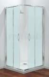 Coram Pack8 Chrome Premier 760mm Corner Entry Shower Enclosure Pack With Satin Glass