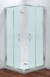 Coram Pack9 Chrome Premier 900mm Corner Entry Shower Enclosure Pack With Satin Glass