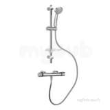 Croydex Am162641 Chrome Marsus Thermostatic Mixer Shower Multi-position Showerhead