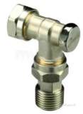 Danfoss 003l020300 Nickel Rlv-d 15mm Lockshield Valve With Compression Fitting