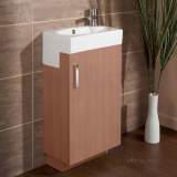 Hib 1370010 Medium Oak Revio Athena Floor Standing Cloakroom Unit Single Door