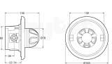 Mira 1.1542.014 White/chrome Combiforce 415 Built-in Shower Valve Pressure Balancing