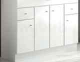 Salgar 9884 White Polo Vanity Cabinet 810x980mm