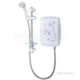 Triton Sp8008zff White/chrome T80z Fast-fit 8.5 Kw Electric Shower With Chrome Fittings