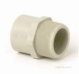 Durapipe Pp Beige Nipple Plain/bsp Threaded 1/2x20